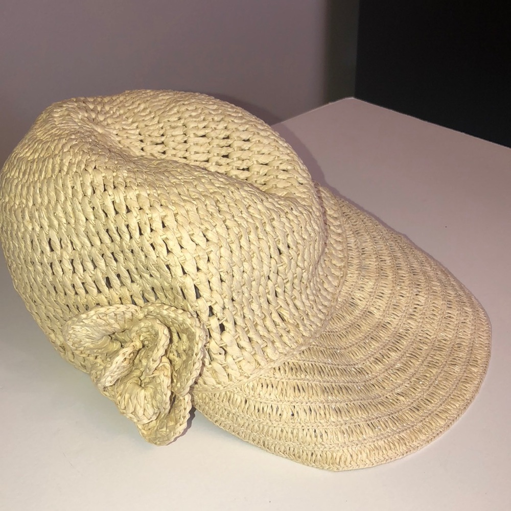 Straw wicker baseball cap